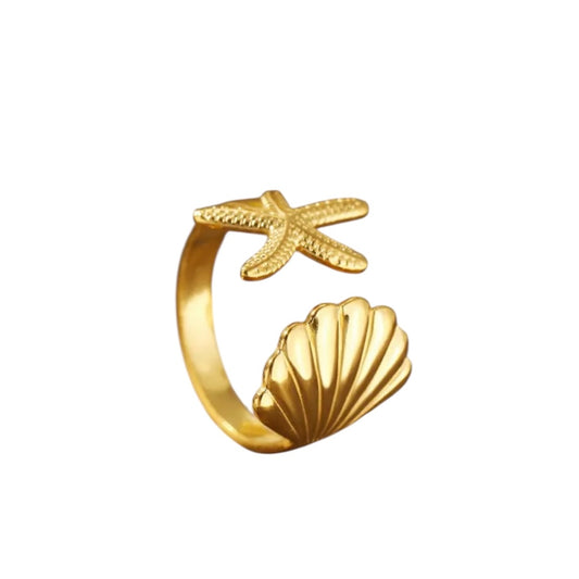 Bague étoiles de mer